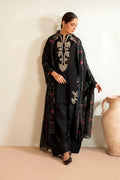 BLACK EMBROIDERED 3PC